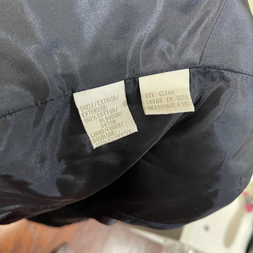 JONES New York suit jacket 8 navy double breasted fully lined women. - Picture 3 of 8